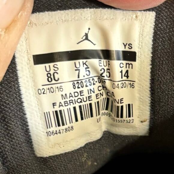 Air Jordan Flight Toddler Shoes US 8C Black Pink Gray Athletic Basketball Sports - Picture 5 of 10